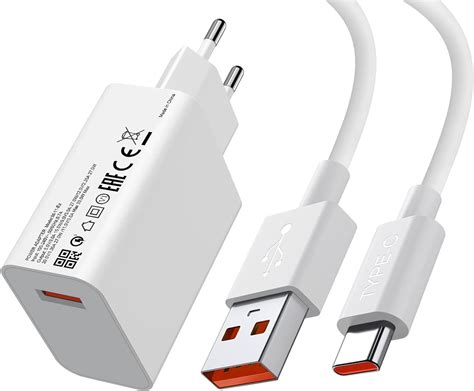 Szybka ładowarka 33W z kablem USB C 1m ACOCOBUY Turbo Ładowarka do