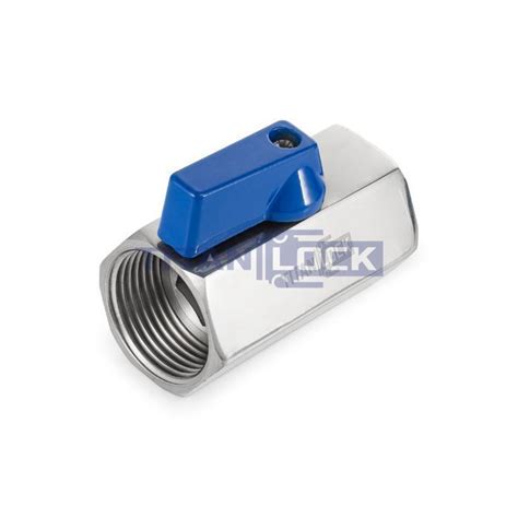 Шаровый кран мини ВР-ВР, резьба BSP 1/2", нерж. сталь, TL1/2MBV-FF ...