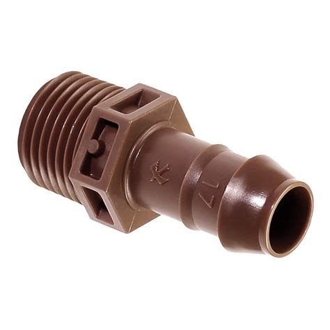 Rain Bird 1 2 In Adapter Male Pipe Thread To Drip Tubing Ba 050mpsx The Home Depot