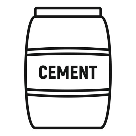 Cement Sack Icon Outline Style 14505521 Vector Art At Vecteezy