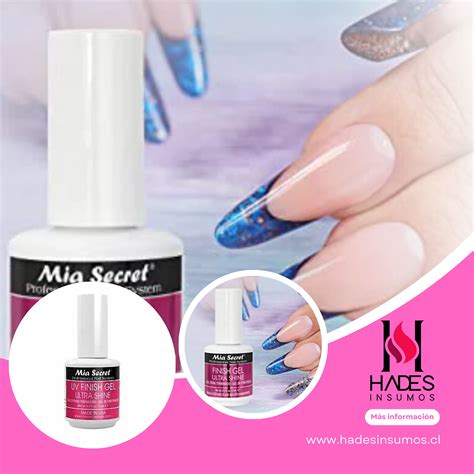 Top Finish Gel Ultra Shine Mia Secret Hades Insumos