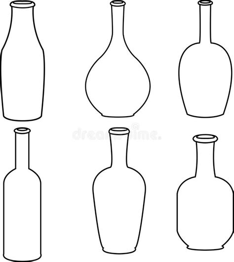 Bottles stock vector. Illustration of glass, black, symbol - 83713305