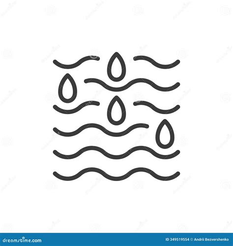 Farming Humidity Icon in Line Design. Humidity, Smart, Farming, Climate