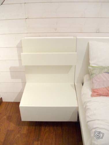 Table De Chevet Ikea Malm Blanc Table De Lit A Roulettes