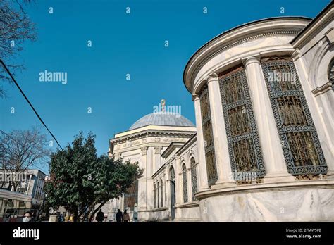 Sultan Mahmud II. (2. Mahmut) tomb in istanbul during morning and sunny ...