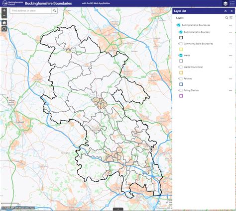 Map Of Buckinghamshire Bucks Data Exchange