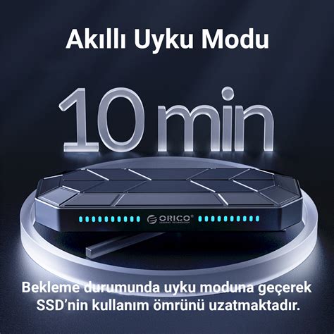 Orico Usb Gen Gbps Uasp M Nvme Ssd Rgb Renkli Disk Kutusu Al Minyum