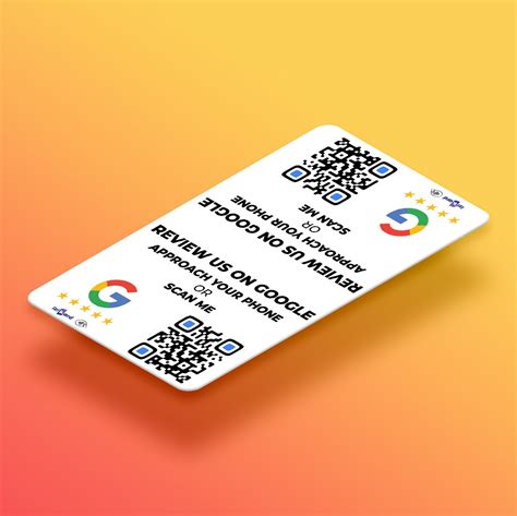 Chevalet Connect Avis Google Technologie Nfc Qr Code Sur Pvc Blanc