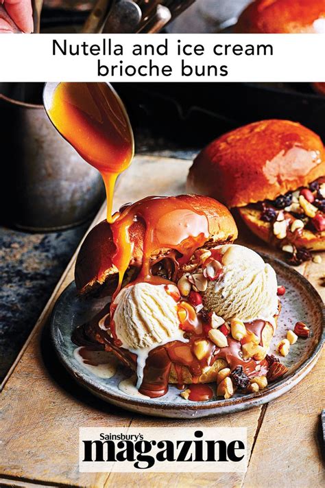 Nutella And Nut Stuffed Brioche Ice Cream Buns Recipe Sainsbury`s