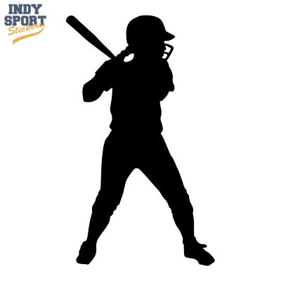 Softball Catcher Silhouette Decal - Indy Sport Stickers