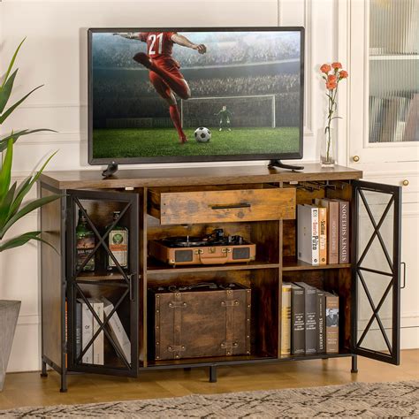 Tv Stand Up To 60 Entertainment Center Stand With Drawer And Storage