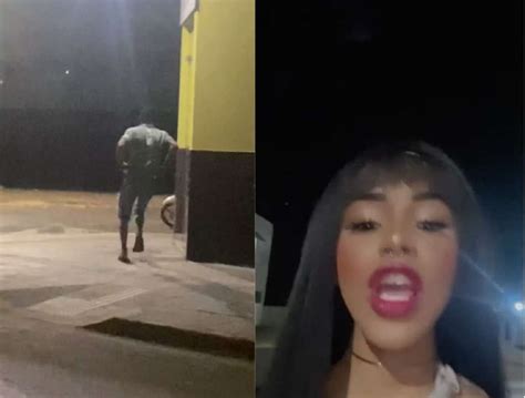 VÍDEO Travesti corre atrás de cliente caloteiro após fazer programa e