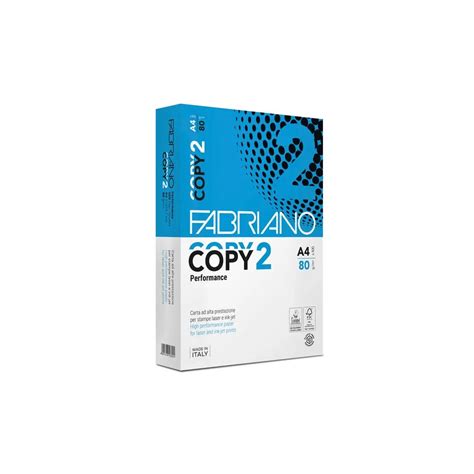 Carta Fotocopie Copy 2 A4 80 Gr Bianco Fabriano Conf 500 Fo