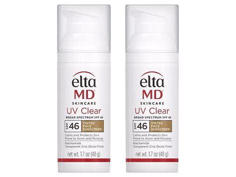 Eltamd Uv Clear Tinted Broad Spectrum Spf 46 Sunscreen Duo Lovelyskin