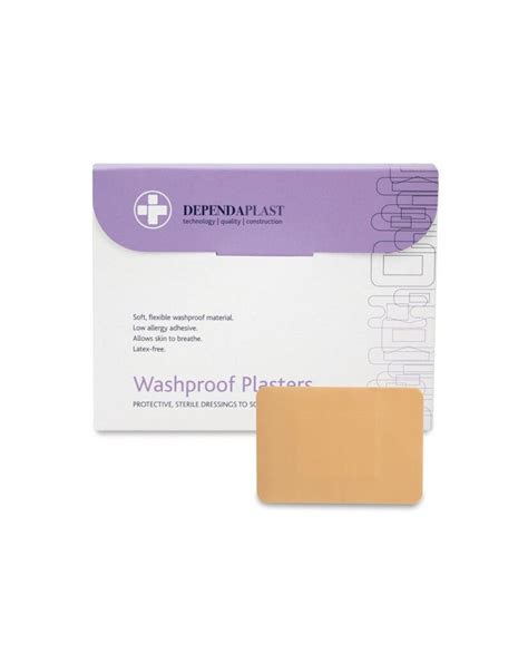 Washproof Plasters Large Patch 75 X 50mm Pack 50 Westcare Education