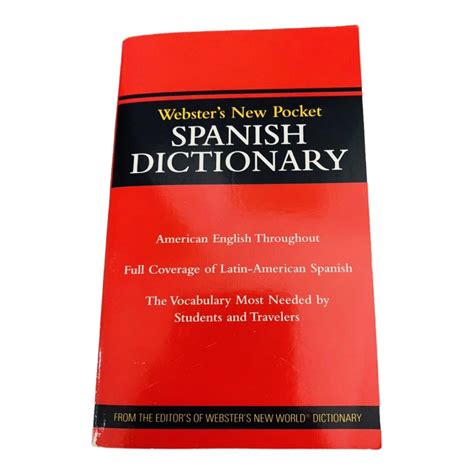 Webster S New Pocket Spanish Dictionary Ebay