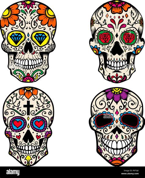 Dia De Los Muertos Skull Designs