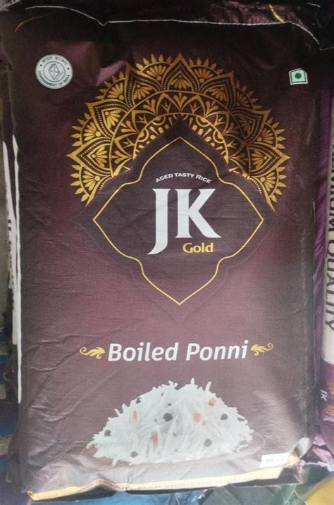 Jk Gold Boiled Ponni Rice Packaging Type Pp Bag Packaging Size