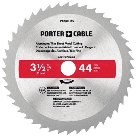 PORTER-CABLE 3-Pack 3-9/16-in Set-Tooth Set Carbide Circular Saw Blade ...