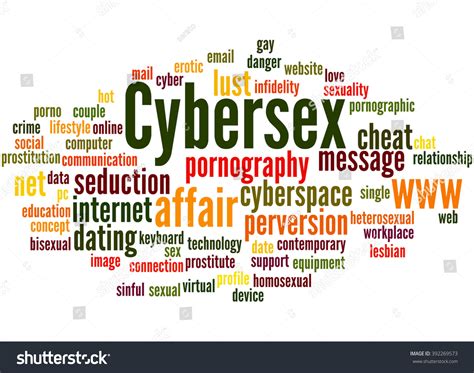 Cybersex Word Cloud Concept On White Stock Illustration 392269573 Shutterstock