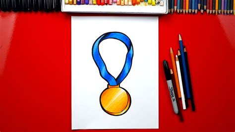 How To Draw A Gold Medal - Art For Kids Hub