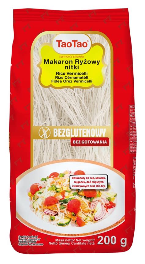 Makaron ryżowy bezglutenowy nitka TaoTao 200 g 10711433762