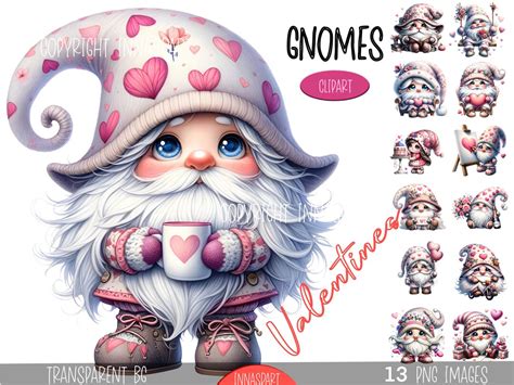 Valentines Day Gnomes Clip Art Valentines Day Clip Art Romantic