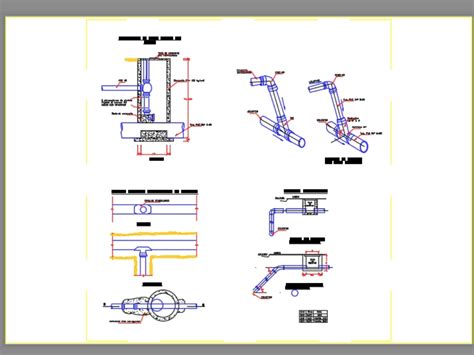 Conexión domiciliaria en AutoCAD Descargar CAD gratis 493 56 KB