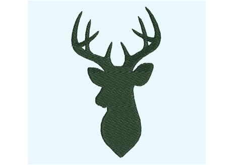 Motifs De Broderie Buck Chevreuil Chasse Silhouette Etsy