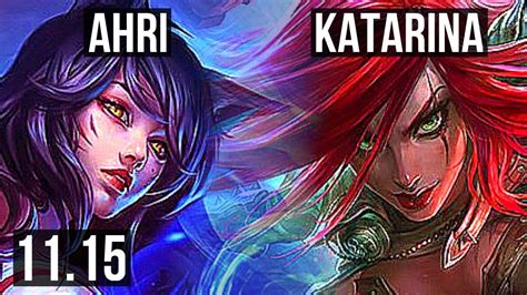 Ahri Vs Katarina Mid 7 0 5 2 4m Mastery 800 Games Godlike Kr