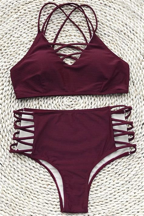 Cupshe Dolce Vita Solid Bikini Set Bikini Babes Bikini Modells Solid