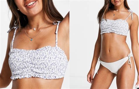 Hollister Pr Kowana G Ra Od Bikini Bandeau L Oficjalne