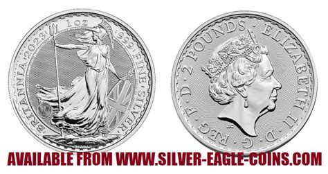 2023 British Silver Britannia - Type 1 - Queen Elizabeth