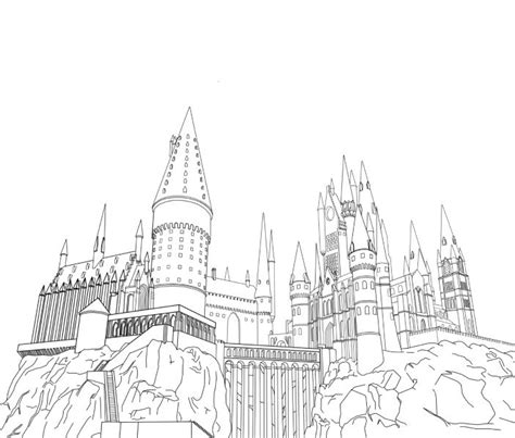 Hogwarts drawing work by TitaniumSoundShooter on DeviantArt