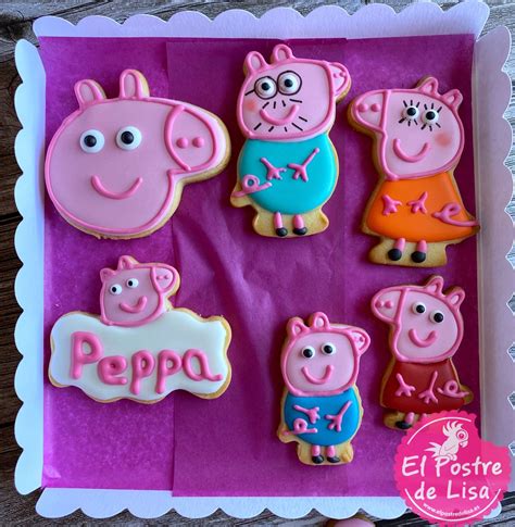 Set De Galletas Decoradas Familia Peppa Pig El Postre De Lisa