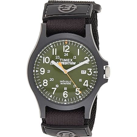 Timex Expedition Men S Mm Nylon Strap Quartz Watch T Amazon Co