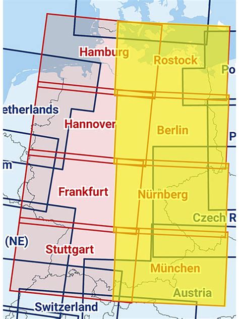 Rostock Berlin Nuremberg Munich Composited ICAO Chart