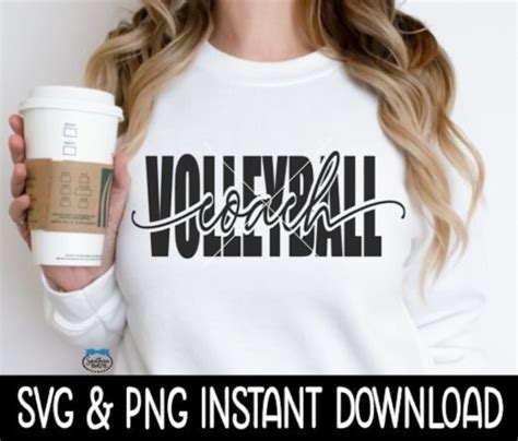 Volleyball Coach Svg Volleyball Coach Png Wine Glass Svg Etsy