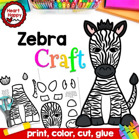 Zebra Craft | Zoo Animal Craft | Letter Z | Made By Teachers