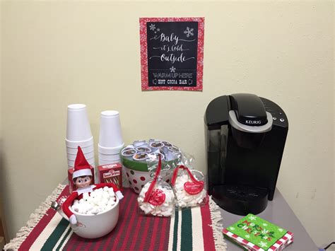 Elf On The Shelf At The Office Hot Cocoa Bar Cocoa Bar Hot Cocoa