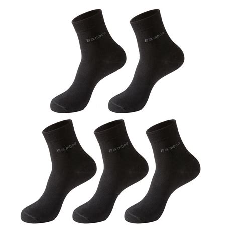 Cheap 5 Pairs Men Bamboo Fiber Socks Men Breathable Compression Socks