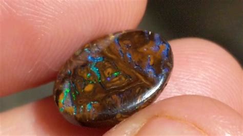 Ct Yowah Matrix Boulder Opal Oval From Qld Youtube