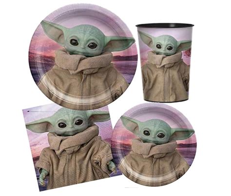 Baby Yoda Birthday themed party Balloons Banners Cupcake | Etsy