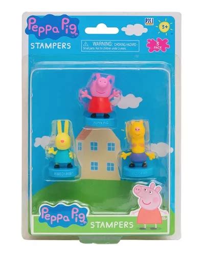 Sellos Peppa Pig X Con Figura Original Stampers Varios