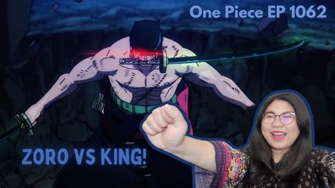 Zoro VS King ONE PIECE EPISODE 1062 LIVE REACTION YouTube