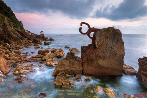 Peine Del Viento Sculpture San Sebastian Spain Royalty Free Image