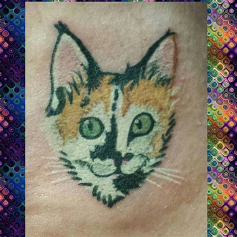 Calico Cat Head Tattoo by Stef aka Keki: TattooNOW