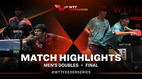 Thakkar Shah Vs Kim Park Md Final Wtt Feeder Otocec Presented