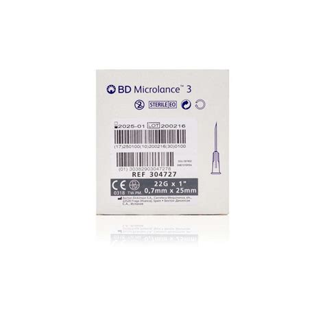 Bd Microlance Hypodermic Needle G Black Mm Udani Chemist