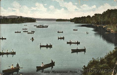 Lake Maranacook Maine Postcard